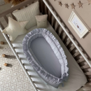 Baby nest co-sleeping cu volanase – gri